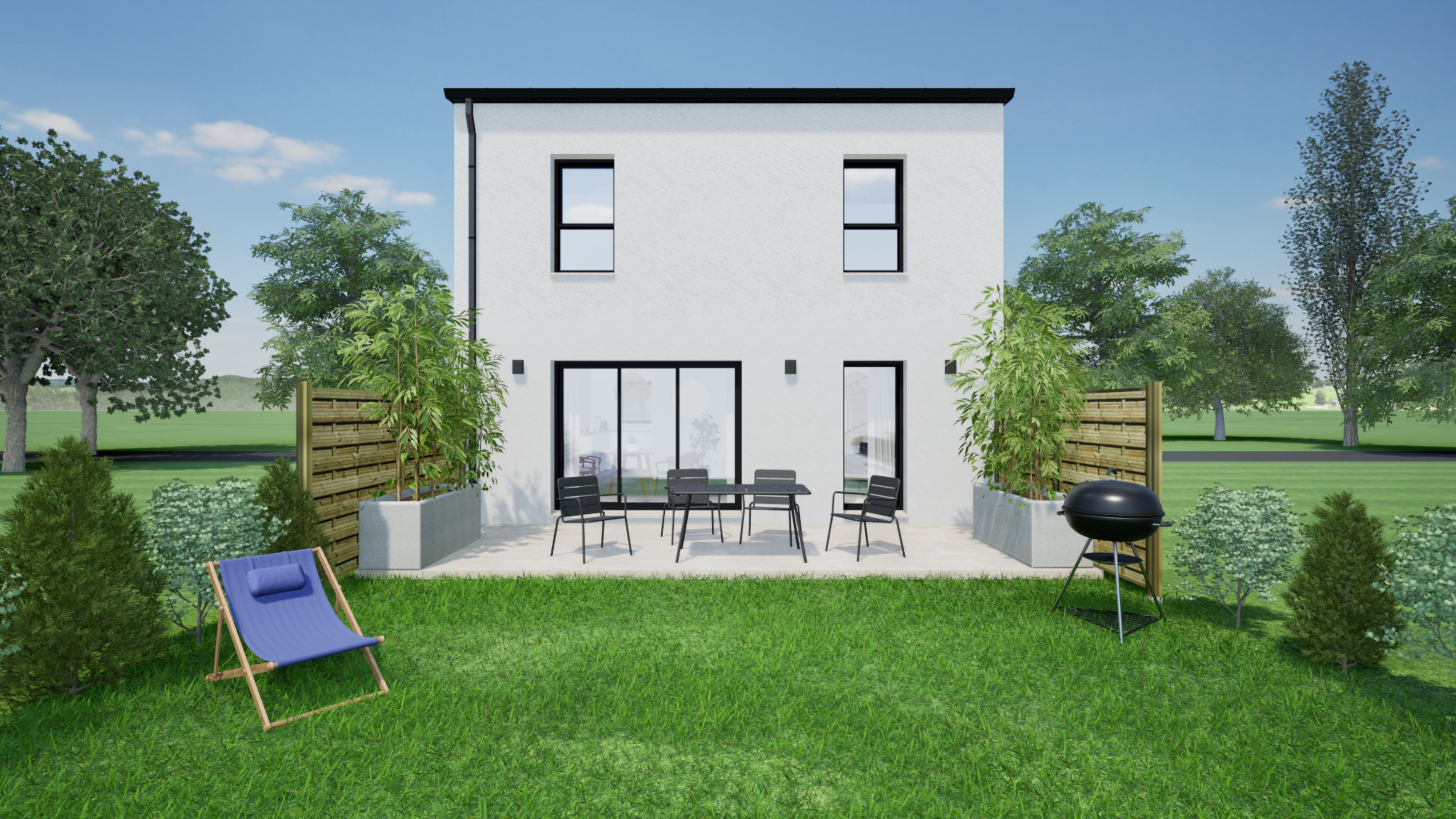 Vue du jardin - Façade Sud