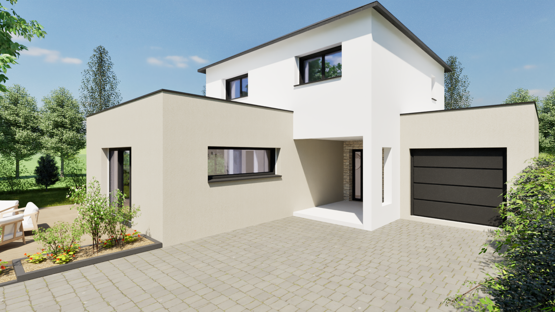 Vue de la fa&ccedil;ade Est