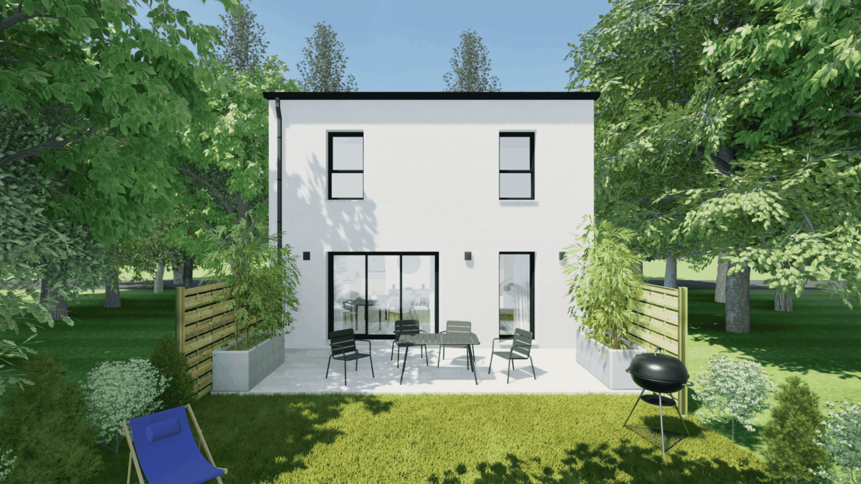 Vue du jardin - Façade Sud